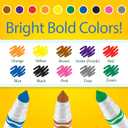 Crayola Broad Line Markers (12pk), Assorted Bulk Markers for Kids, Arts & Crafts Supplies for Coloring Books, Construction Paper, Ages 3+