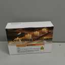 Homemory Flameless Votive Candles with Timer, 2" x 2" Real Wax, 400+Hour Realistic Black Wick Battery Operated Candles, Set of 6 for Wedding, Party and Holiday Decoration (Battery Included)