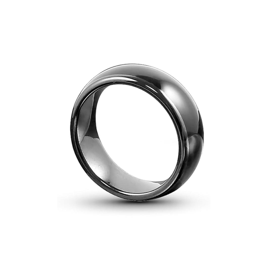 T5577 chip RFID Black Ceramics Smart Finger rewrite Ring ID Wear for Men or Women (T5577 125KHZ-10#)