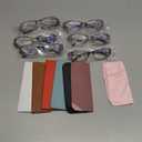 6 pairs Reading Glasses, Women Fashion and elegant anti-blue light HD resin old Reading Glasses (2 Red 2 Black 2 Purple)