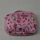 Bento Lunch Box Set With 10oz Soup Thermo, Leak-proof Lunch Containers with 4 Compartment, Kids Hot Thermo Food Jar/Insulation Lunch Bag, Food Containers for SchoolFlamingo (Pink-flamingo)