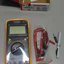 DT-9208A Digital AC/DC Multimeter Temperature Tester Current Meter Tester LCD Display Voltage Amp Ohm Tester Meter Multimetro (Color : Yellow)