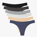 ELACUCOS 6 Pack Women's Thongs Cotton Breathable Panties Bikini Underwear
2K+ bought in past month 12 pack M