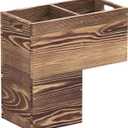 Wooden Stair Basket Organizer with Handles for Indoor Stairs(235mm Wide)