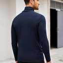 COOFANDY Men's Turtleneck Sweater Slim Fit Lightweight Basic Ribbed Sweaters (S)