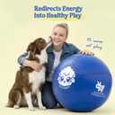 Race&Herd 25" Original XXL Best Herding Ball for Dogs Large - Herding Toys, Durable Outdoor Big Dog Herding Ball for Australian Shepherd, Corgis, Border Collie Ball - Medium to Large Breeds (Blue)