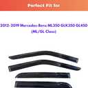 KPY Rain Guards Fit for 2012-2019 Mercedes-Benz ML350 GLK350 GL450, Out-Channel Window Visors Vent Wind Deflectors 4PC, Car Accessories for 2012-2019 Mercedes Benz ML/GL Class