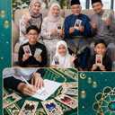 Novabright 12 Pcs Eid Mubarak Wooden Money Holders Ramadan Cash Envelope Cash Wallet DIY Eid Gift Card Holders for Friends Family Muslim Party Decoration, 6 Styles (Vertical)