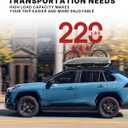 Richeer 220LBS Roof Rack Cross Bars for 2019-2025 RAV4 with Side Rails, Aluminum Cargo Racks Rooftop Luggage Carrier Canoe Kayak Bicycle(Not for Adventure/TRD Off-Road/22-25LE)