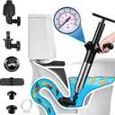 Luney Toilet Plunger, Snake Drain Clog Remover Tool, High Pressure Air Drain Blaster Gun with Visual Barometer, Toilet Unclogger Tool, Air Plunger for Toilet Bathroom, Sink, Kitchen, Floor Clogged