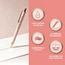 MESMOS 3Pcs Fancy Pen Sets for Women Gift, Administrative Professional Day Gifts, German-Ink, 1mm Tip, Cute Pens for Journaling No Bleed, Employee, Teacher Appreciation Gift, Thank You Gifts for Women