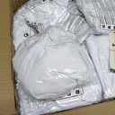 Babenest Spandex Folding Chair Covers - 30PCS Upgraded Universal Stretch Washable Fitted Chair Slipcovers Protector for Wedding, Holidays, Banquet, Party, Easter Celebration (White)