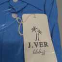 J.VER Men's Linen Shirts Casual Button Down Long Sleeve Shirt Solid Spread Collar Summer Beach Shirts with Pocket, Size XXL