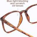 Gaoye Ultralight Blue Light Glasses for Women - Computer Protection Glasses for All Day Comfort - Anti UV Glare & Eyestrain (Brown)