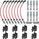 UF-271 Set of 8 12556893 Square Ignition Coil & 41-962 8 pcs Spark Plug and Red Wire Set Compatible with Chevrolet Avalanche Silverado Suburban GMC Hummer H2 Savana 1500 2500 3500 Sierra 41962