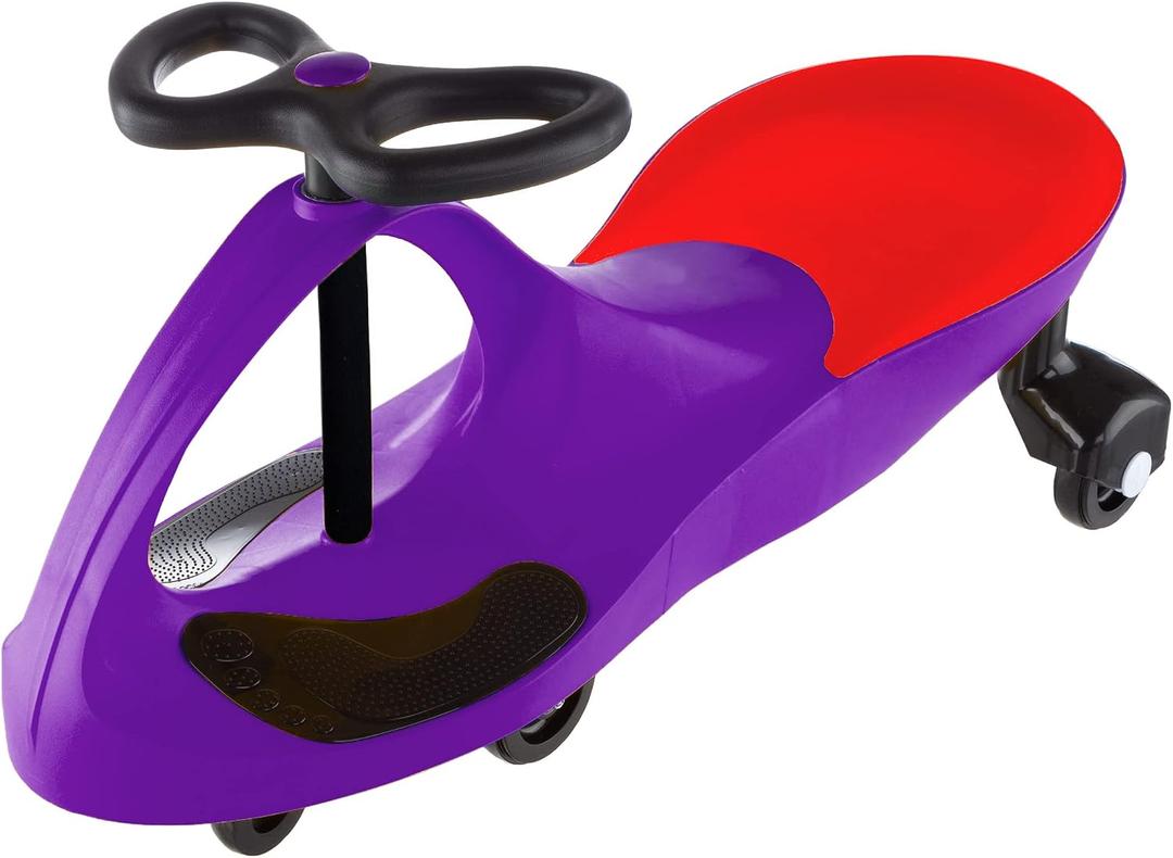 Wiggle Car Ride On Toy No Batteries, Gears or Pedals Twist, Swivel, Go Outdoor Ride Ons for Kids 3 Years and Up by Lil Rider (Purple)