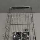 JASIWAY Dish Drying Rack in Sink, Expandable Stainless Steel Dish Drainers for Kitchen Counter, Dish Dryer Rack for Inside Sink, Over The Sink Dish Racks with Utensil Holder, Silver