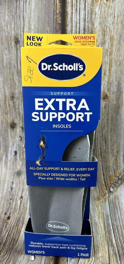 Dr. Scholl's Extra Support Shoe Insoles for Women, Size 6-11, 1 Pair: Designed for Plus-Size and Tall Women, Arch Inserts - Helps Reduce Lower Back Pain and Foot & Leg Fatigue
