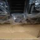 18.3 Inches Dusk to Dawn Outdoor Lighting,Up and Down Exterior Light Fixtures with 4 * 7W LED Bulbs,Waterproof Modern Long Outdoor Wall Light,Black Outdoor Porch Light for House,6 Packs