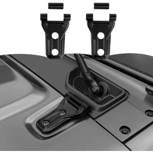 RT-TCZ Hood Hinge Cover Exterior Decoration Kits Accessories for Jeep Wrangler JL JLU and Gladiator JT 2018-2023,Matte Black
