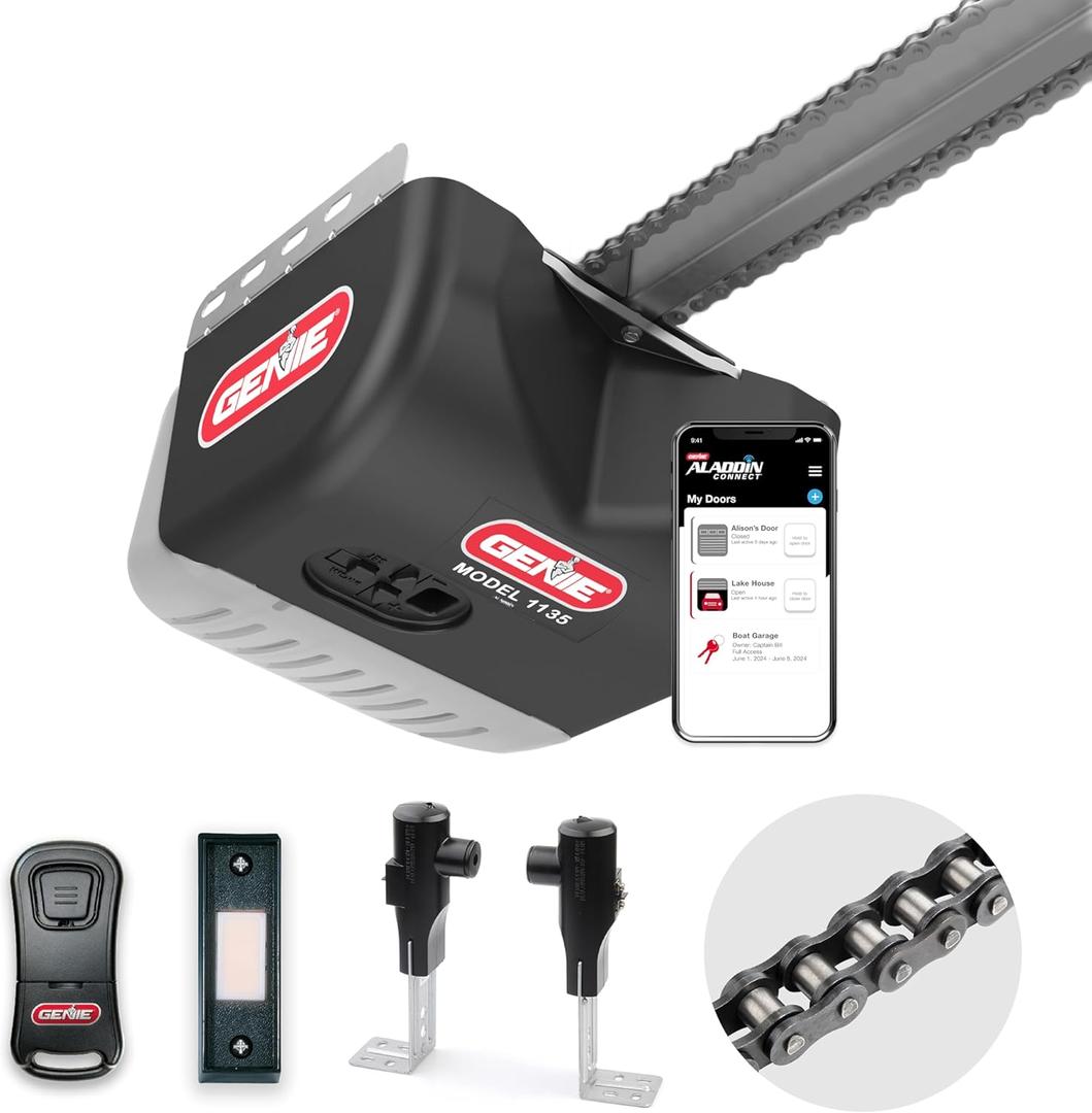 Genie Chain Drive 500 1/2 HPC Smart Garage Door Opener, Model 1135-VM