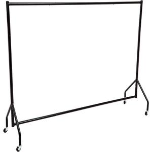 Amazon Basics Heavy Duty Portable Rolling Garment Rack, Hanging Clothes Organizer Rail for Display and Storage, Easy to Assemble, 72 x 60 inches, Black