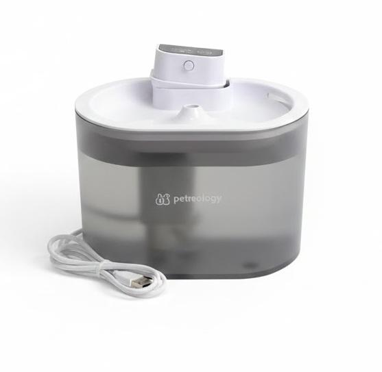 Ceramic Cat Water Fountain,Cat Water Fountain Cordless Battery Operated 78oz/2.3L with Motion SensorUltra Quiet Pump 4 Filter BPA-Free for Cats, Dogs, Multiple Pets