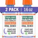 TheraBreath Fresh Breath Mouthwash, Chamomile Mint Flavor, Alcohol-Free, 16 Fl Oz (2-Pack)