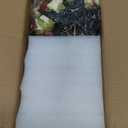 LESING Artificial Fake Flowers with Vase Silk Artificial Roses Wedding Flowers Bouquets Home Office Party Meeting Room Decoration (Red1)