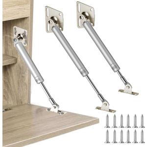 HBL' 2 Pack 150N/33LBS Drop Down Gas Struts for Downward Flap Lid Slowly Down, Such as Drop-Front Desk, Cabinet Desk or Loft Hatch