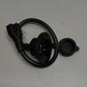 20A 125V AC Port Plug,12AWG Heavy-Duty RV Shore Power Inlet Plug with 5-in-1 T-Blade Adapter & 16'' Extension Cord,Waterproof AC Power Inlet Socket Outlet Box Integrated Outdoor Electrical Receptacle