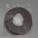 Brown Rubber Weather Stripping Door Seal Strip, D Shape Door Weather Seal Strip, Self-Adhesive Soundproofing Frame Insulation Tape for Doors Frame/Window Seal,Blocks Cold Drafts Noise (23 feet)