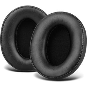 Replacement for Sony MDR 7506 Earpads Cushions, Noise Isolation Over Ear Headphone Pads Fit for Sony MDR V6/ MDR V7/ MDR-CD900ST, Soft Protein Leather Easy Installation (Black)