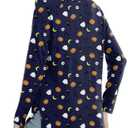 POPYOUNG Womens Tunic Tops to Wear with Leggings Fall Long Sleeve Crewneck Casual Blouse Winter Sweatshirt Size 2XL