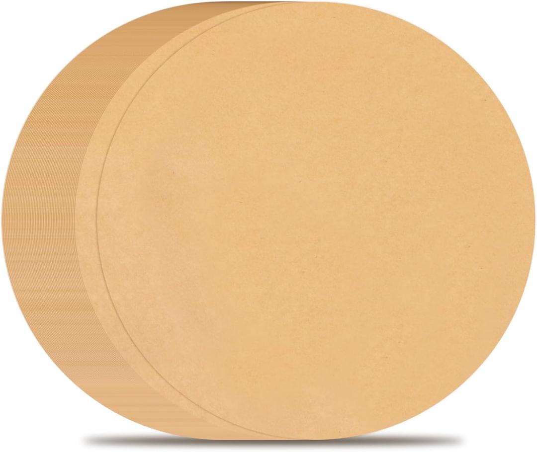 BYKITCHEN 12 Inch Parchment Paper Rounds, Set of 200, Non-Stick Baking Paper for Pizza Maker, Cake Pan and More