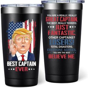 Boating Gifts for Men - Great Captain Gift for Man, Dad, Husband - Boat Accessories - Gifts for Boat Captain, Team Captains - 20oz Tumbler