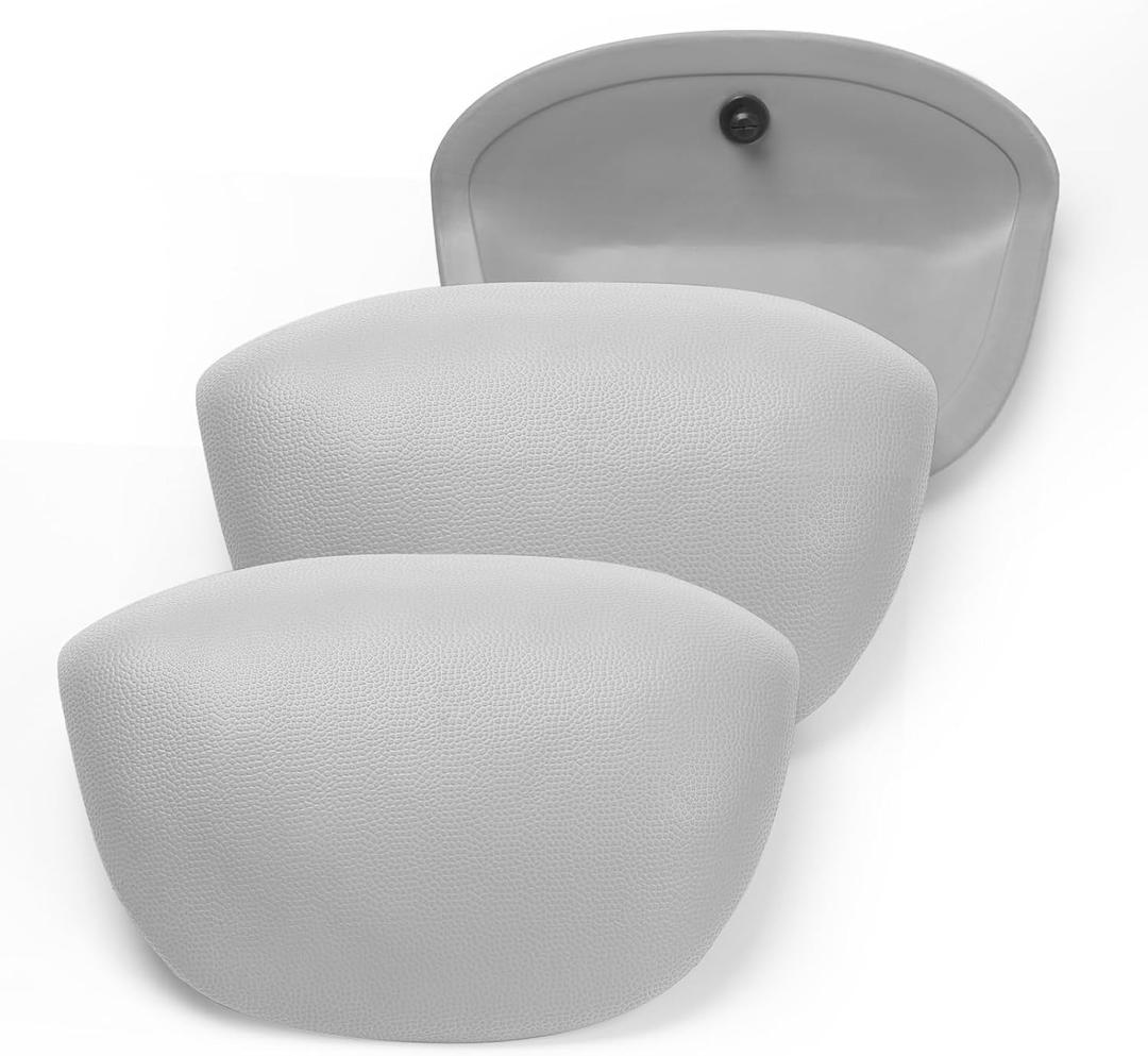 IWIWE 6472-970 680 Reverse Wrap Around Gray Hot Tub Pillow Replacement for Jacuzzi/Sundance 680 Series Spas 2007-2017 Replace 6455-474 6472-970(3 Pack)