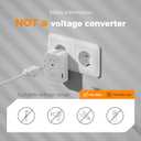 Universal Travel Adapter 20W, TESSAN Ultra Slim International Power Adapter with 2 USB-C 1 USB-A, Travel Plug Adaptor Worldwide for US to European UK Spain Italy England New Zealand (Type C G A I)