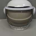 Spooktacular Creations Astronaut Helmet for Kids with Movable Visor Pretend Role Play Accessory Toy Set Halloween Costumes (White)