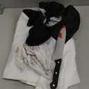 Clown Costume Cosplay Clown Movie WIth Head Cover Adult Halloween (Large)