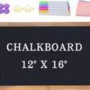 Magnetic Chalkboard for Wall Rustic Wood Framed Decorative Chalk Board for Kids Hanging Chalkboard for Home, Office, Restaurant 12" x 16"