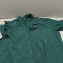 Men's Short Sleeve Button Down Shirt Cuban Collar Anti-Wrinkle Shirt Casual Summer Beach Shirt, Size: XL