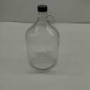 FastRack 70-1SVE-5J2I Glass Water Bottle Includes 38 mm Polyseal Cap, 1 gallon Capacity, Clear