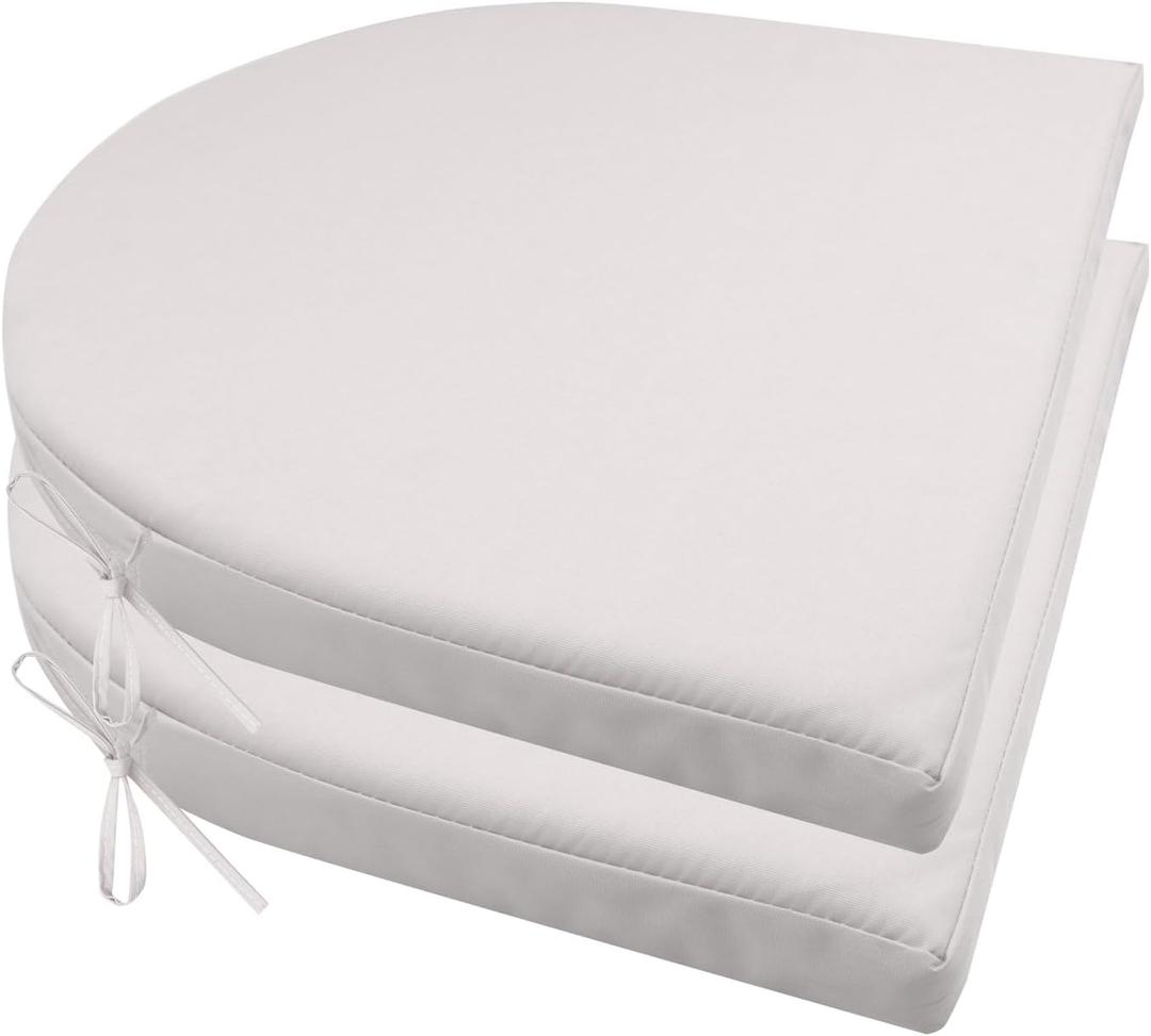 Chair Cushion for Patio Furniture, Set of 2, 17 x 16 x 1.6 in 