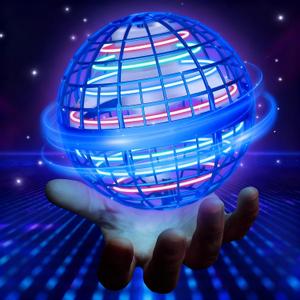 2026 Flying Orb Ball for Kids, Magical Hover Cosmic Space Boomerang Rotating Floating Mini Hand Drone Stocking Stuffer Xmas Toys for Girls Boys Teen Age 6 7 8 9 10+ Blue
