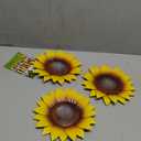 YEAHOME Sunflower Wall Decor - 9'' Metal Flower Wall Art Decorations 3 PACK Spring Yard Garden Sunflower Decor Hanging for Kitchen, Bathroom, Bedroom, Set of 3 Handmade Gift for Home, Indoor, Outdoor