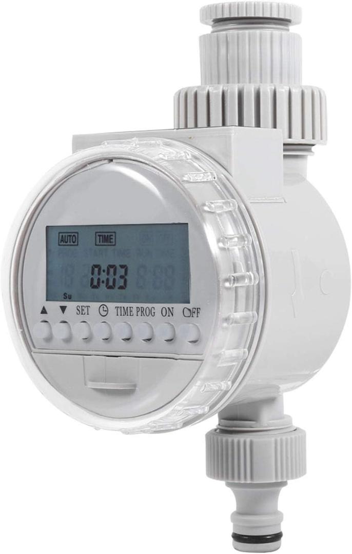 Solar Power Irrigation Timer for Garden Lawn Greenhouse Drip System Automatic Watering Controller Programmable Sprinkler Standard Hose Faucets