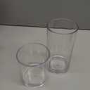 Plastic Drinking Glasses Set of 8, 14oz Rocks & 20oz Water Cups, Unbreakable Plastic Glasses Drinkware, Clear Kitchen Tumblers for Home & Outdoors, Reusable , BPA-Free, Top-Rack Dishwasher Safe