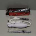Mueller Ultra-Carver Electric Knife for Carving Meats, Poultry, Bread, Crafting Foam. Stainless Steel Blades, Powerful Motor, Ergonomic Handle, One-Touch On/Off Button, Serving Fork Included, White
