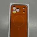 Magnetic for iPhone 17 Pro Max Case, Compatible with MagSafe, Integrated Silicone Camera Control Cover Protection, 3.0mm Thicken Silicone Phone Cover for 17 ProMax 6.9", Orange